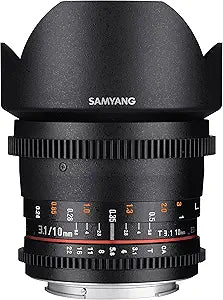Samyang F1322508101 10mm T3.1 Samsung NX VDSLR Lens
