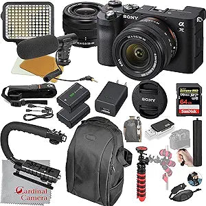 Sony ILCE7CL/B a7C Mirrorless Camera Video Bundle