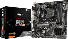 MSI B450PVDHMAX AMD Ryzen AM4 Micro-ATX Motherboard