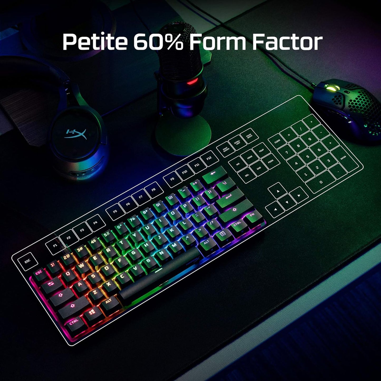 HyperX HKBO1S-RB-US/G Alloy Origins 60 Mechanical Gaming Keyboard