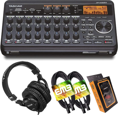 Tascam DP-008EX 8-Track Digital Pocketstudio Bundle