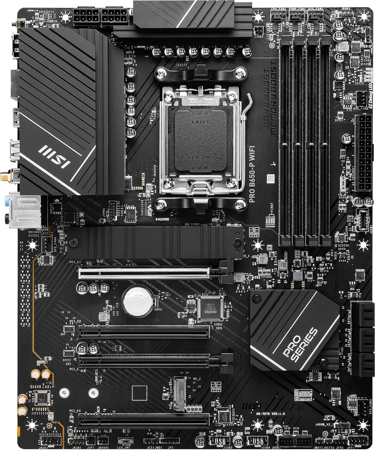 MSI PRO B650-P WiFi ProSeries Motherboard AMD AM5 Renewed