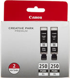 Canon 6432B004 PGI-250XL Black Ink Twin Pack