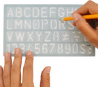 Westcott KT-20-001 Alphabet Number Lettering Guide