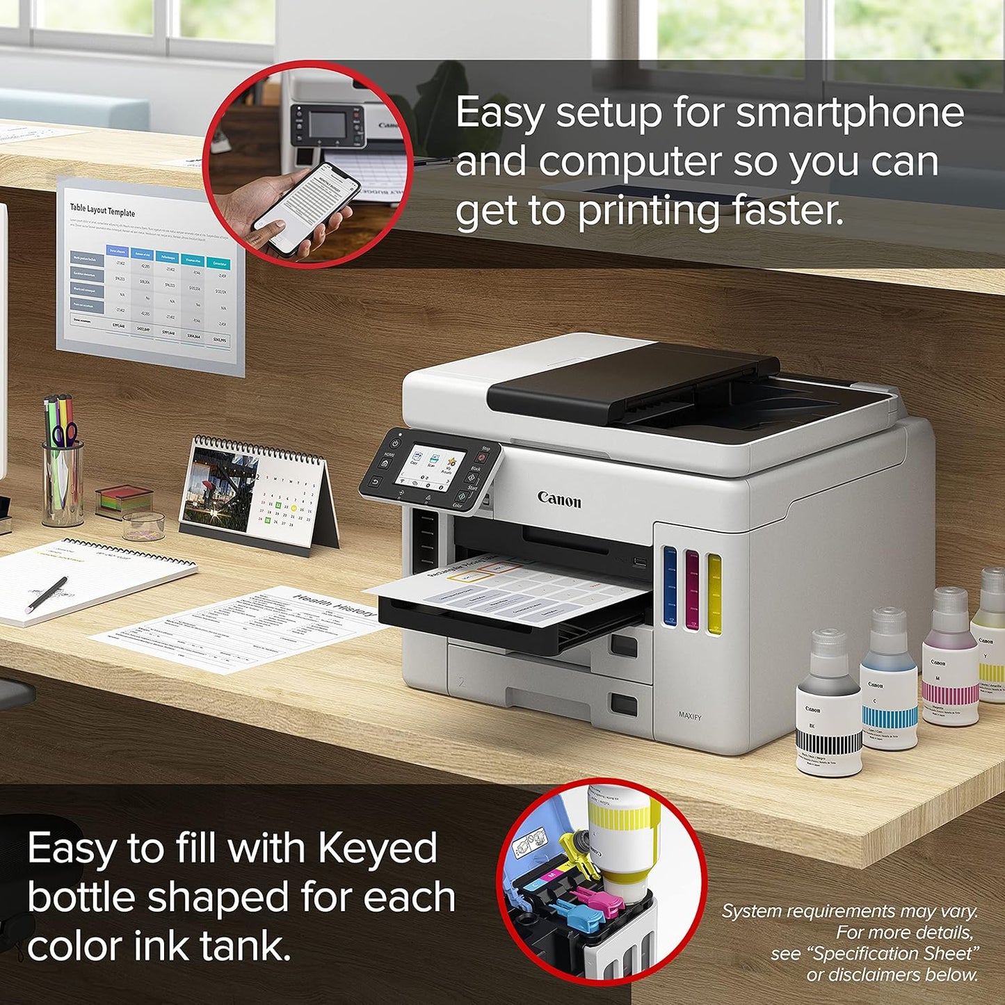 Canon 4471C037 MAXIFY GX7021 Wireless MegaTank All-in-One Printer