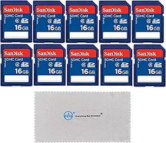 SanDisk SDSDB-016G-10PK-MFC 16GB SDHC Class 4 Memory Card 10-Pack