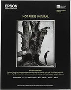 Epson S042317 Hot Press Natural Paper - Letter Size 25 Sheets