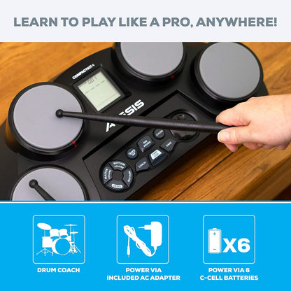 Alesis Compact Kit 4 Portable Electronic Drum Set Headphones