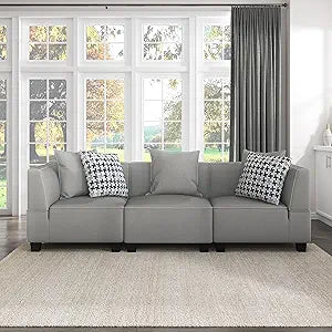Lexicon Alcona Gray Modular Living Room Sofa