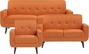 Lexicon S189433RN*3 Linville Orange 3-Piece Living Room Set — main product image