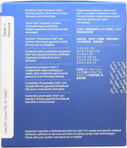 Intel SR337 Core i5-7500T Processor 7th Gen OEM Renewed