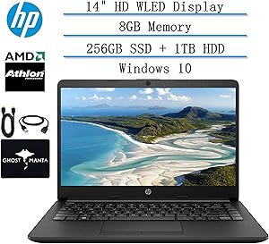 HP 14" AMD Athlon Student Laptop - 8GB RAM, 256GB SSD
