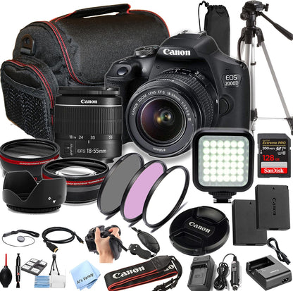 Canon EOS 2000D Rebel T7 DSLR Kit 18-55mm Lens