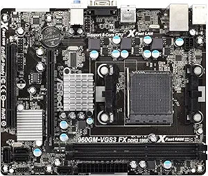 ASRock 960GM-VGS3 FX Motherboard: AM3+, DDR3, MicroATX — main product image
