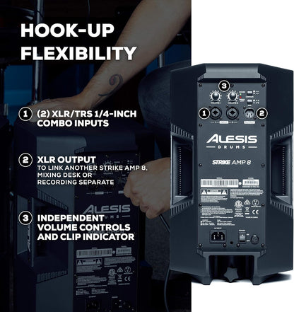 Alesis Strike Amp 8, 2000W Electronic Drum Amplifier (Renewed)