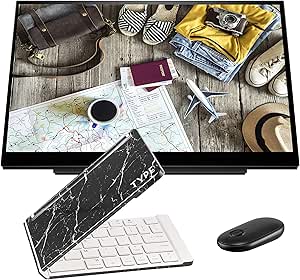 HP ASIHLAMZ302 E14 Portable Monitor Bundle Wireless Keyboard Mouse — main product image