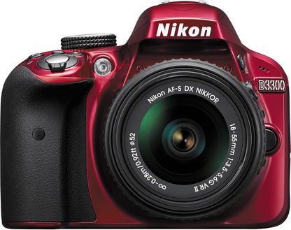 Nikon 1533 D3300 Red Digital SLR 18-55mm Lens