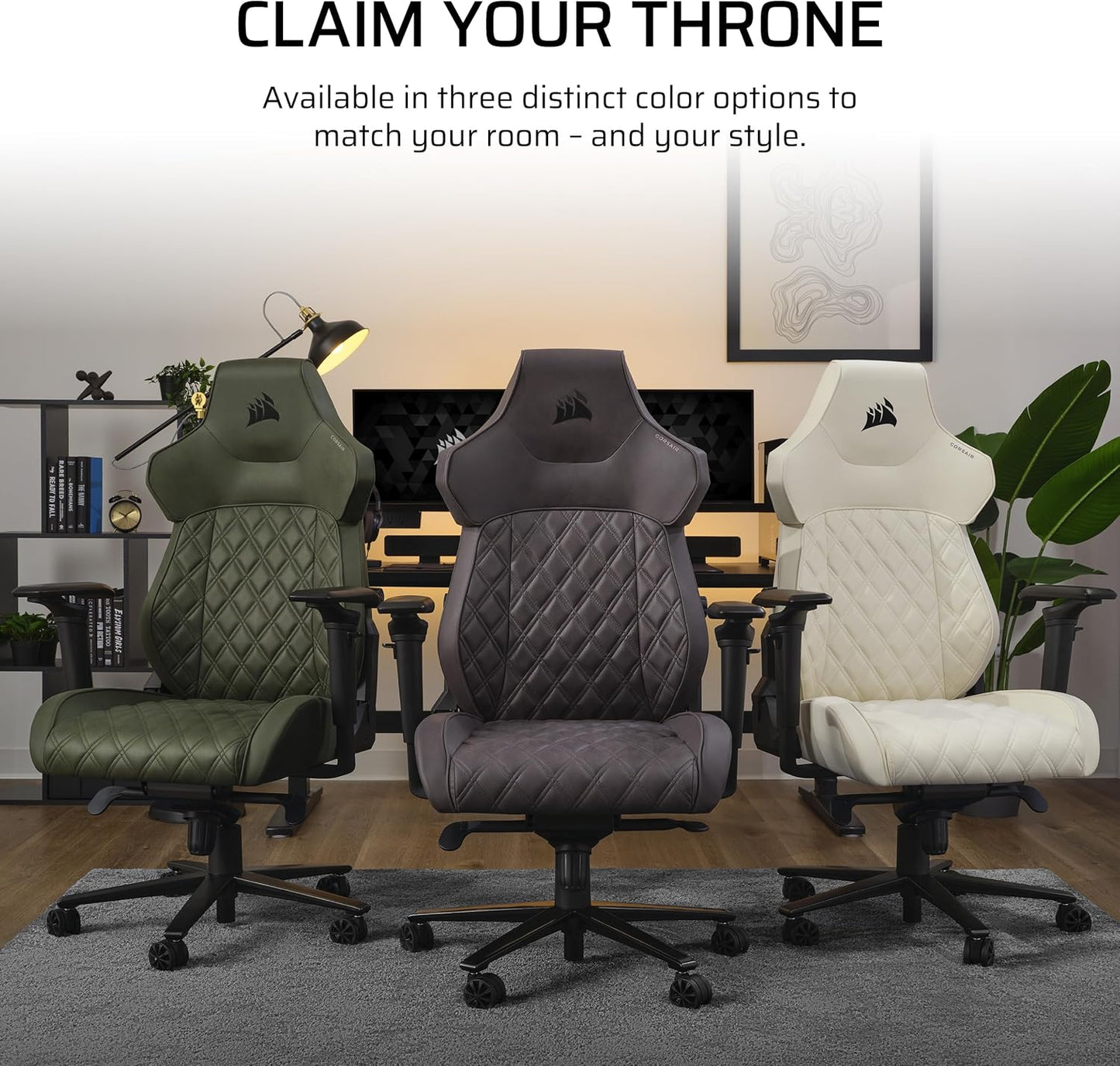 Corsair CF-9010067-WW TC500 Luxe Gaming Chair Fabric Frost