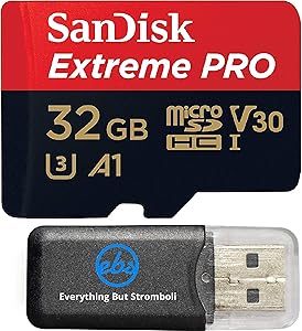SanDisk 4326596697 Extreme Pro 32GB MicroSD Card for DJI Drone — main product image