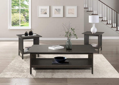 Lexicon 194840114581 Noel 3-Piece Antique Gray Coffee Table Set