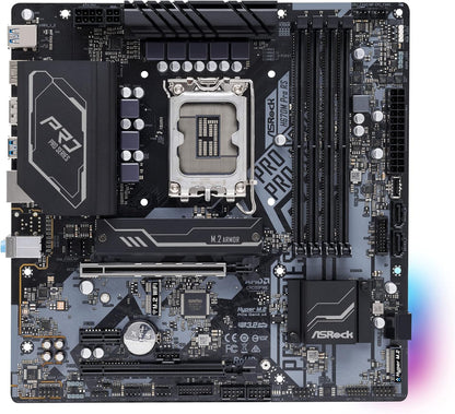 ASRock 90-MXBHK0-A0UAYZ H670M PRO RS LGA1700 Motherboard