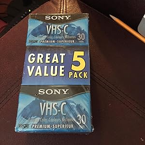 Sony 4331903588 6-Pack VHS-C Camcorder Videocassettes