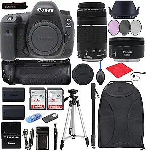 Canon 1483C002 EOS 5D Mark IV DSLR Camera Lens Bundle