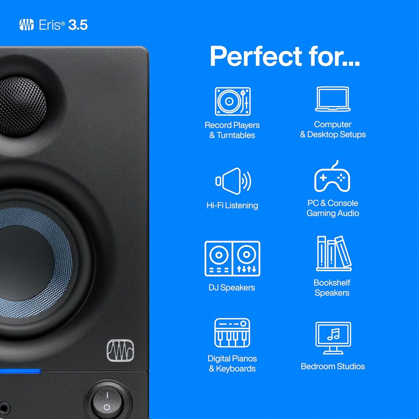 PreSonus Eris 3.5 Studio Monitor Speakers Pair