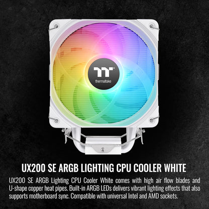 Thermaltake UX200 SE White ARGB CPU Cooler AM5/AM4/LGA1700