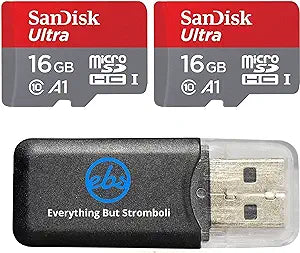 SanDisk 16G_TF Ultra MicroSDHC 32GB Memory Card Reader Bundle