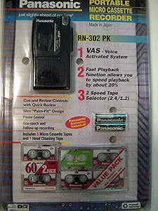 Panasonic RN-302 Microcassette Voice Recorder Refurbished — main product image