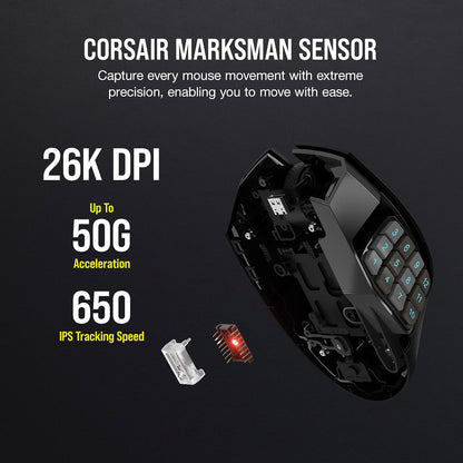 Corsair CH-9314311-NA SCIMITAR ELITE Wireless MMO Mouse