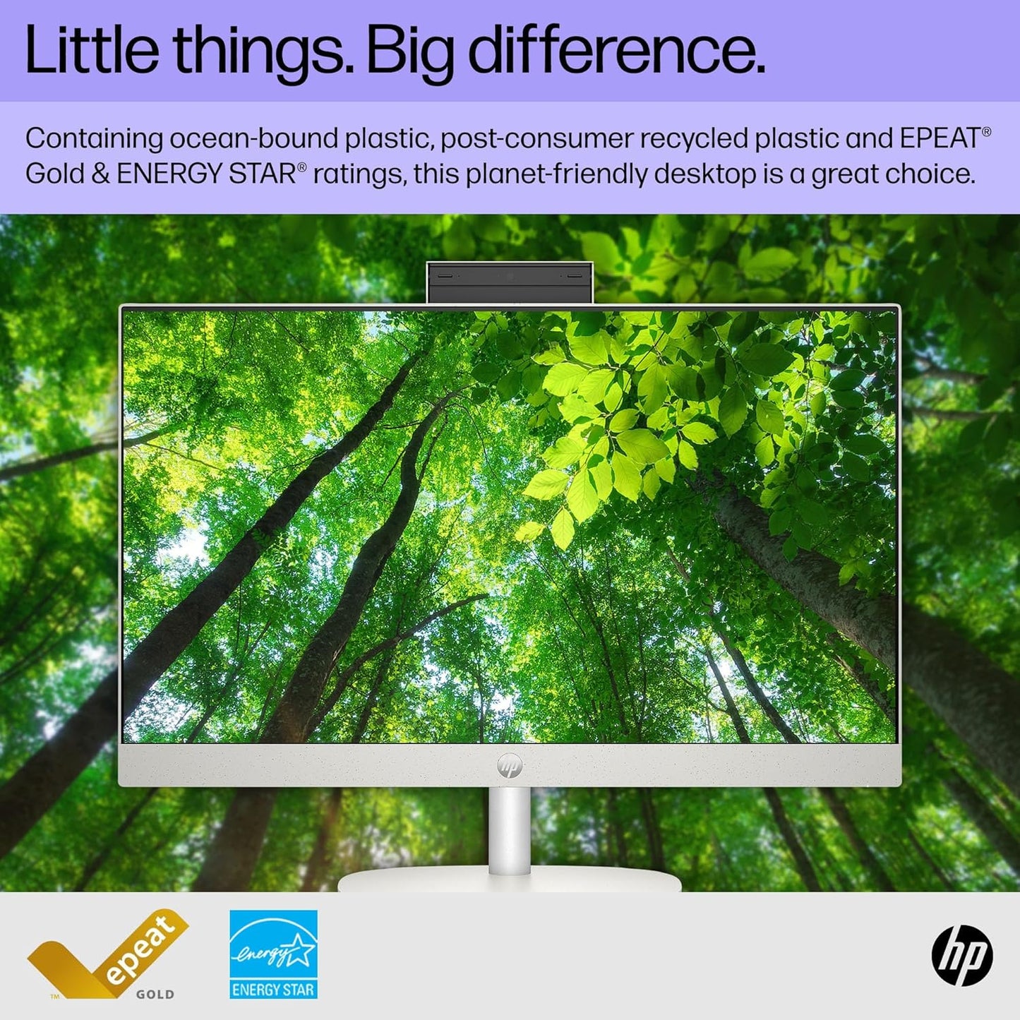 HP 8L9C8AA#ABA 23.8" Athlon Silver All-in-One Desktop