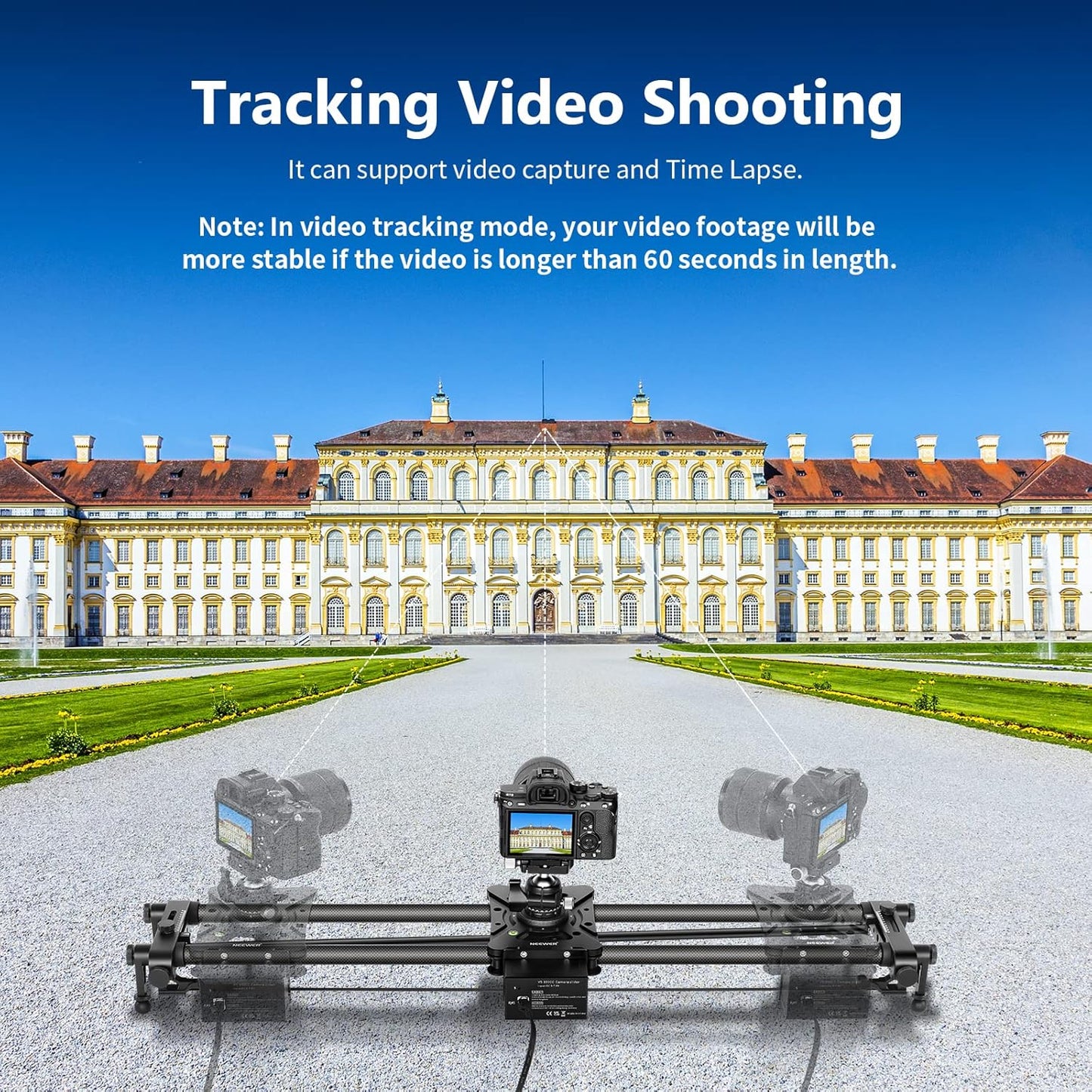 Neewer 10100505 39.4" Motorized Camera Slider Dolly