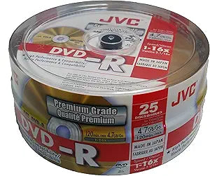 JVC TY VD-R47HGS25 DVD-R 16x Recordable Media Spindle