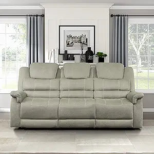 Lexicon 194840172543 Saffold Power Reclining Sofa Gray