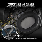 Corsair CA-9011270-NA HS65 Surround Gaming Headset - Dolby Atmos, iCUE