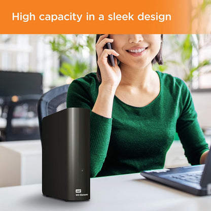 Western Digital WDBWLG0180HBK-NESN 18TB Elements Desktop External HDD