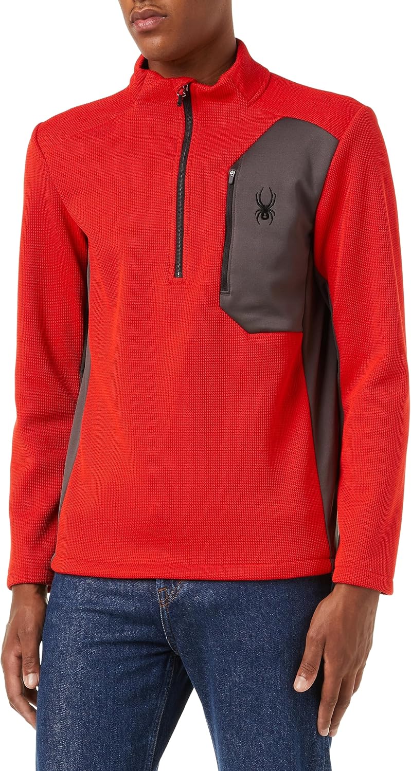 Spyder Bandit Hybrid Fleece 1/2 Zip Ski Sweater — main product image