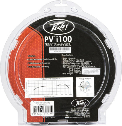 Peavey 03016900 PVi 100 Dynamic Cardioid Microphone 2-Pack