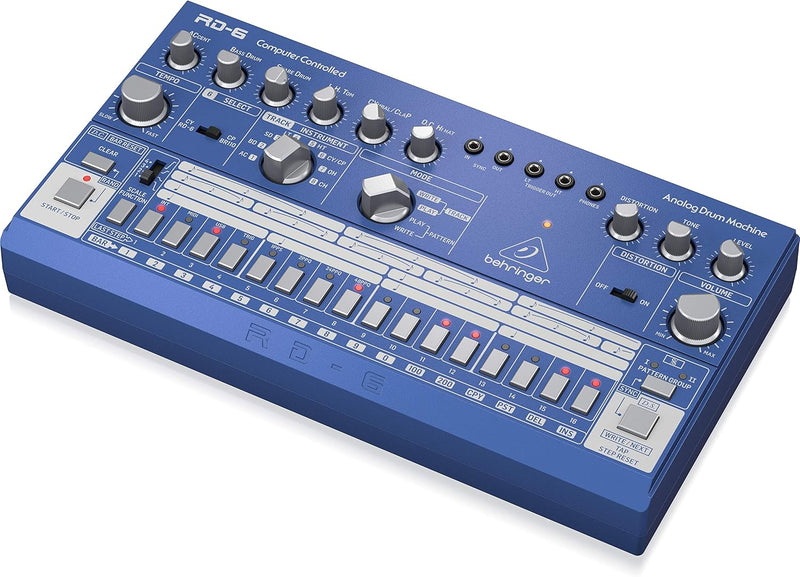 Behringer RD-6-BU Analog Drum Machine - Blue — main product image