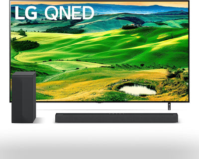 LG 75QNED80UQA 75-Inch QNED 4K Smart TV Bundle