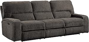 Lexicon 194840123811 Atherton Chenille Reclining Sofa Chocolate