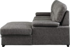 Lexicon Elon Sectional Sleeper Sofa with Storage Chaise