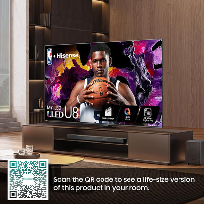 Hisense 75U8N 75-Inch ULED 4K Smart TV: Mini-LED Pro
