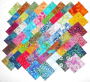 MDG 5 Inch Batik Charm Pack 100 Pieces