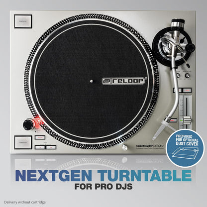 Reloop AMS-RP-7000-MK2-SLV Professional Direct Drive Turntable
