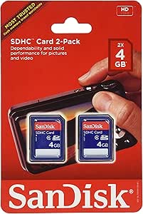 SanDisk SDSDB2L-004G 4GB SDHC Memory Card 2-Pack — main product image