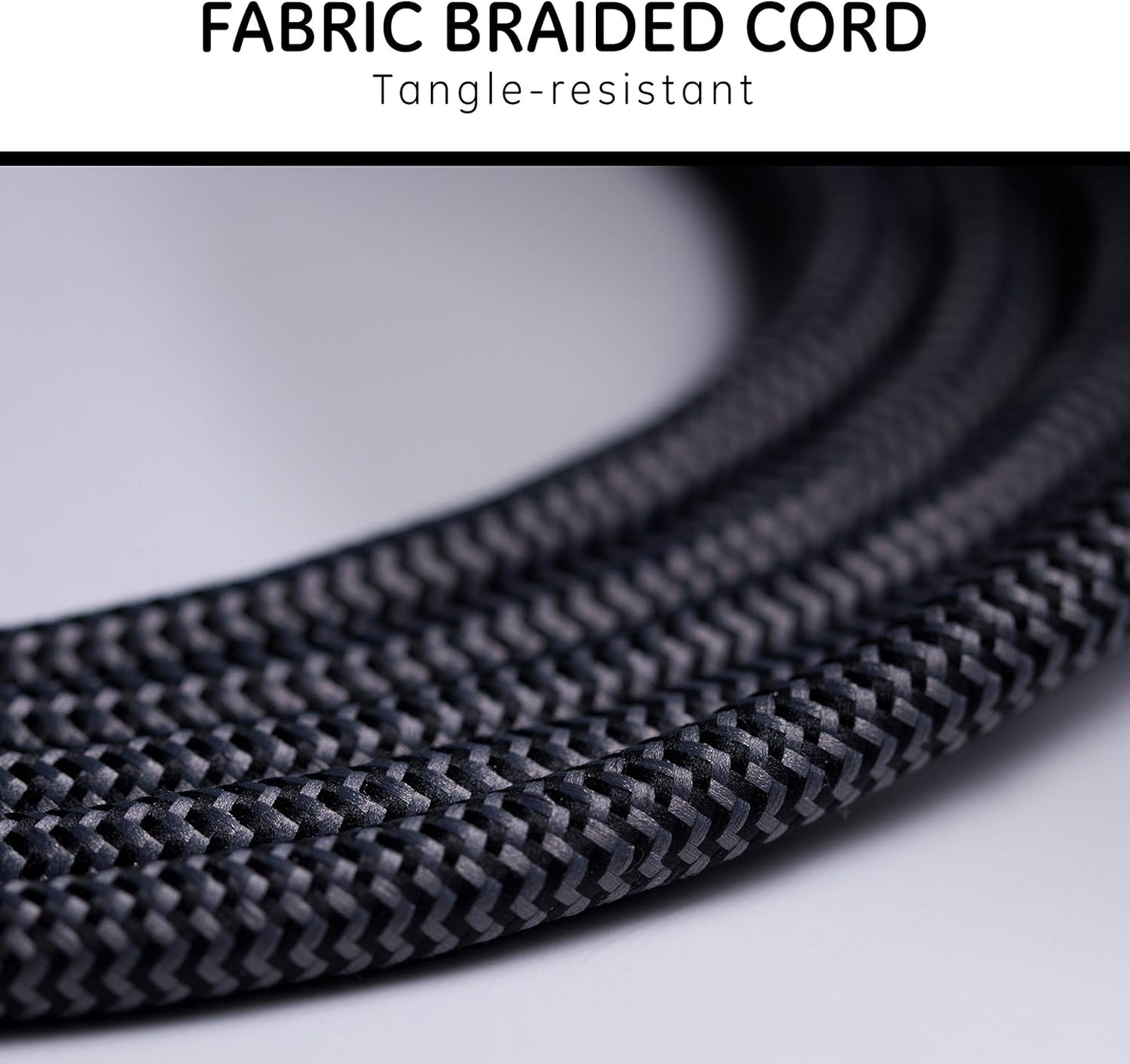 GE 41282 8ft Braided 3-Outlet Extension Cord