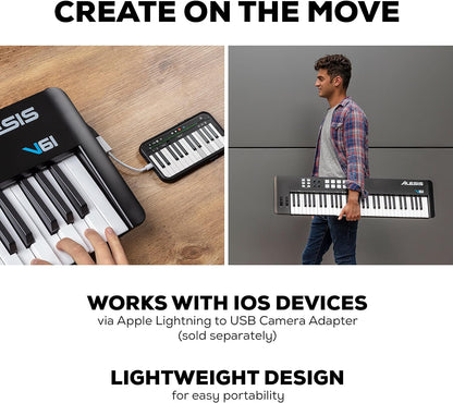 Alesis V61 MKII USB MIDI Keyboard Controller - 61 Velocity Keys